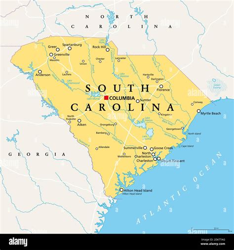 cities in s carolina|South Carolina (USA): State, Major Cities, Towns & Places.